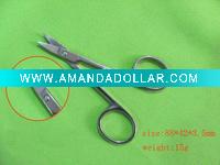 Wholesale eyebrow scissor stainless steel makeup scissor high quolity gift