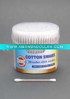Wholesale 300P PURE wood cotton bud