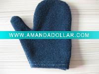 Wholesale puple cotton ficial cleaning glove