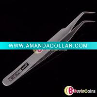 Antimagnetic Stainless Steel Curved Pointed Tweezers