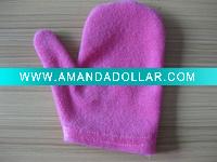 puple cotton ficial cleaning glove