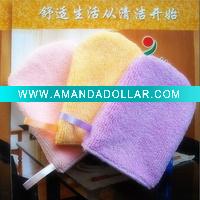 microfiber face mitt