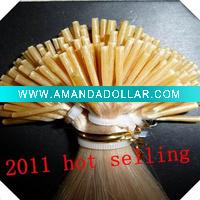 Wholesale 2011 fashion 100% remy human i-tip hair extension
