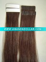 Wholesale double tape virgin remy hair extension