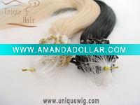 Micro ring loop hair extension