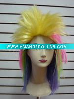 Wholesale Assorted Color Football Fan Hair Wig