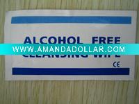 Alcohol free cleansing wipe