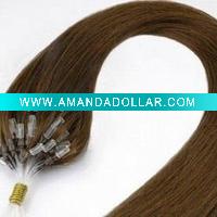 Wholesale AA grade Loop Hair Extension; 100% human hair