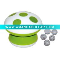 Wholesale Five in One Mushroom Waterproof Mini Massager, 3AAA batteries operated.