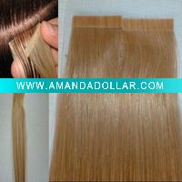 Wholesale virgin remy human hair PU skin weft