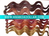 Wholesale 100% Remy human hair Pre bonded hair extensions