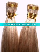 Wholesale stick-tip hair extension,pre-bonded hair extension