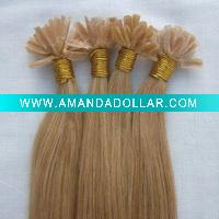 Wholesale high quality pre-bonded 100% human remy hair extensions