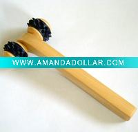 Wholesale Wooden Massager with Hand and Roller