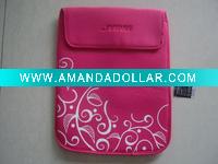 Wholesale fashion pink color cotton knitwear laptop bag