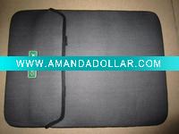 Wholesale 15" neoprene laptop sleeve bag with rubber brand