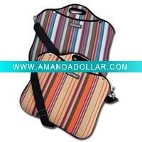 Neoprene notebook bag with belt