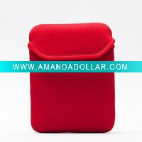 red neoprene laptop sleeve