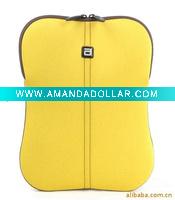 Wholesale neoprene laptop sleeve with two side zipper