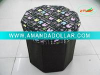 Wholesale manufactory non woven foldable storage stool