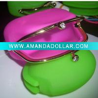Silicone coin bag