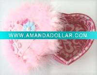 Wholesale Heart-Shaped Caskets With Feather Around