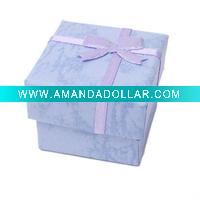 Wholesale Blue Gift Ring Display Package Packing Box Gaine