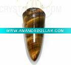 tiger eye gemstone pendulum