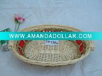 Wholesale hand woven willow basket/willow tray/willow pot