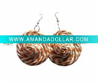 Wholesale newest fashion weaved earrings