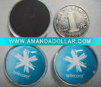 Dia 25-45mm round crystal magnet gift