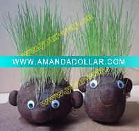 Grass head,grass doll,novelty gift