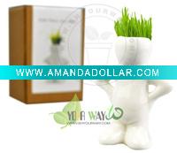 Wholesale Grass head,mini Plant,little White Man