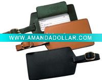 fashionLeather luggage tag (LT-0007)