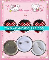 Tin button pin badges for bussiness promotion