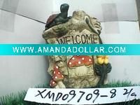 ceramic turtle and stone
