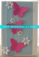 unique butterfly holiday greeting card