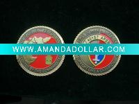 Wholesale custom souvenir metal coin/ coin badge