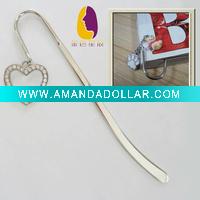 2011alloy heart shape bookmark