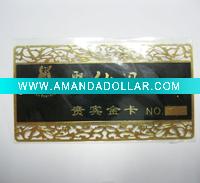 Wholesale Metal business name card with printing