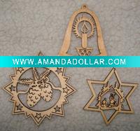 wooden hanging ornaments