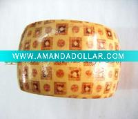 Wholesale fashion wood indian bangle