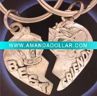 looney tunes keychain heart