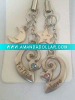 double fish phone chain