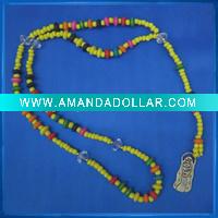 Wholesale Virgin Maria Pendant Rosary with coloured beads