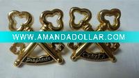 Wholesale Gold metal army cap badge