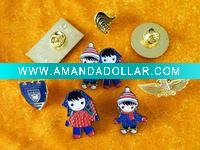 Wholesale pretty metal badge with defferent styles and shape