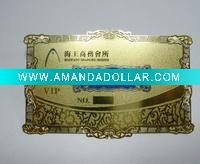 Wholesale Golden business name card