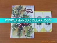 Wholesale promotional music Greeting Card with sound module for gift