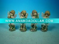 Wholesale 6.5"polyresin fairy kids standing decor